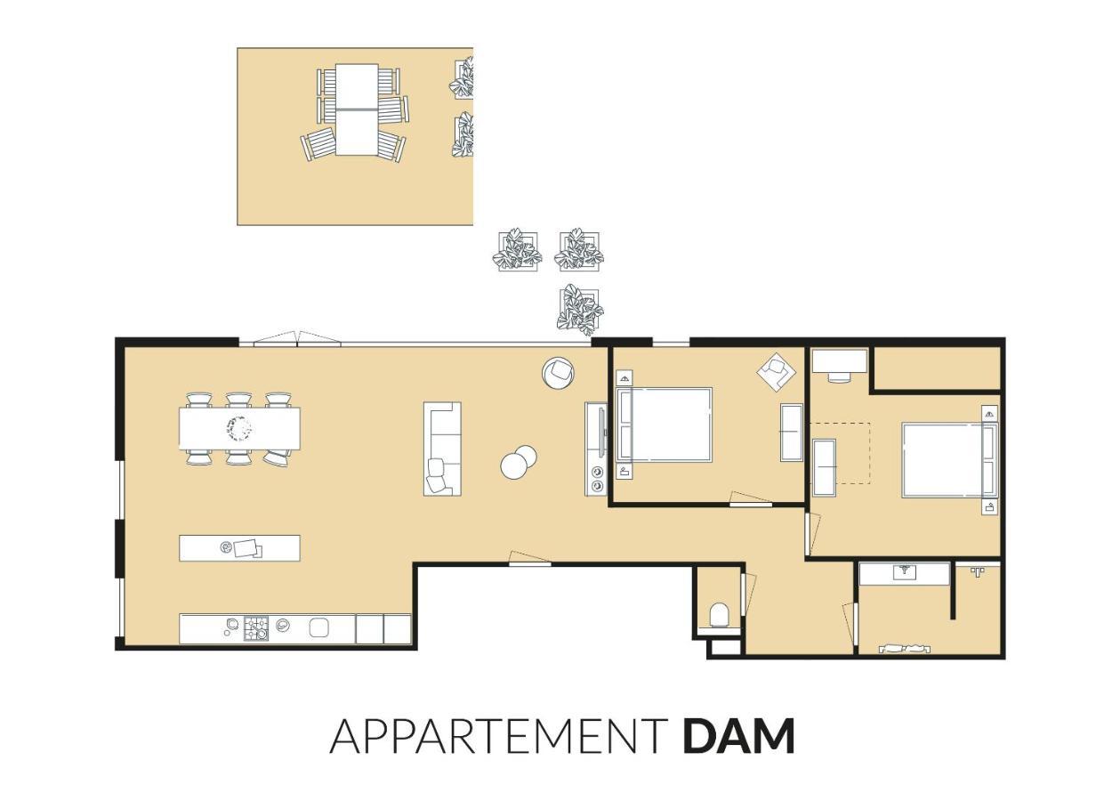 Dock Hotel 斯泰伦丹 外观 照片